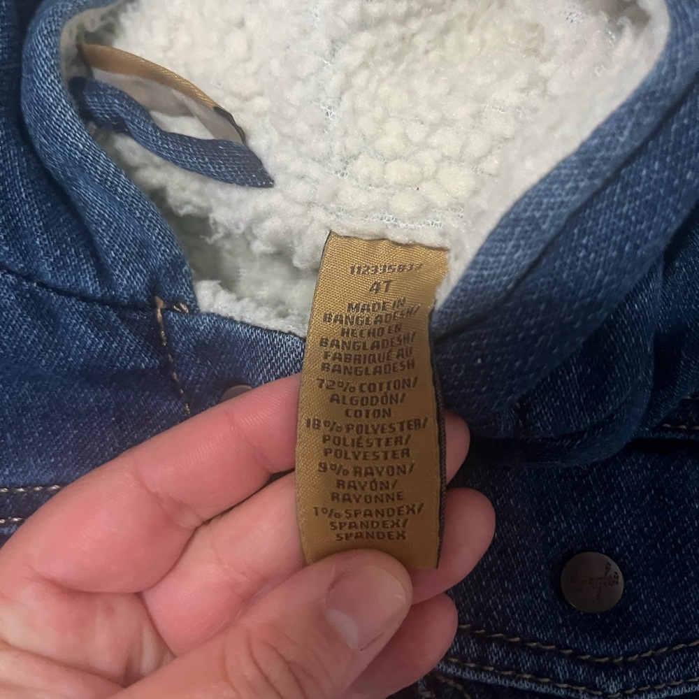 Wrangler Sherpa Jacket 4T - Picture 3 of 4